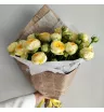 Букет из пионовидных роз Лимонный зефир  1