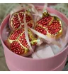 Стеклянные игрушки в наборе Заснеженный гранат 2