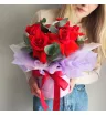 Цветочная коробка Алые розы 1